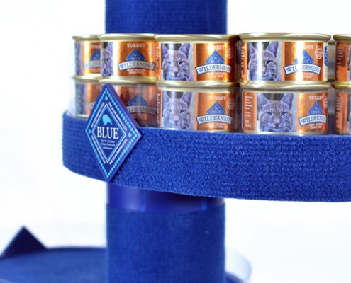 Blue Buffalo Cat Tower Scratching Post Display POP