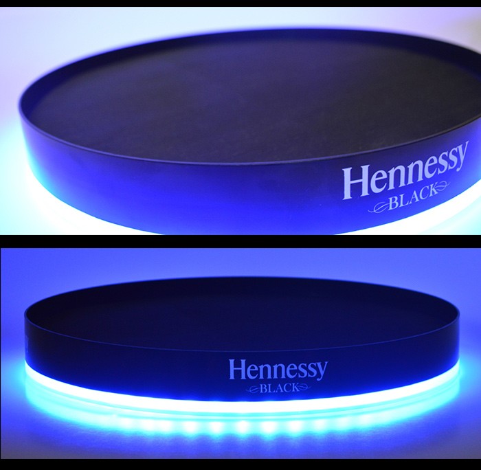 Hennessy glowing POP Display Backbar